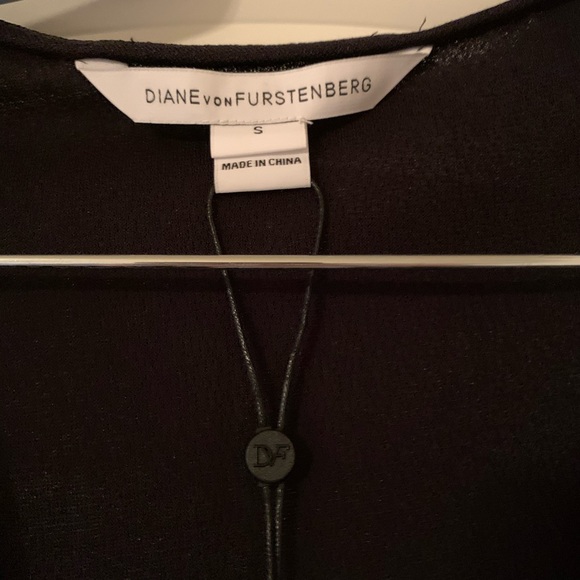 Diane Von Furstenberg dvf LaLa Black Bodysuit NWT - Picture 4 of 5